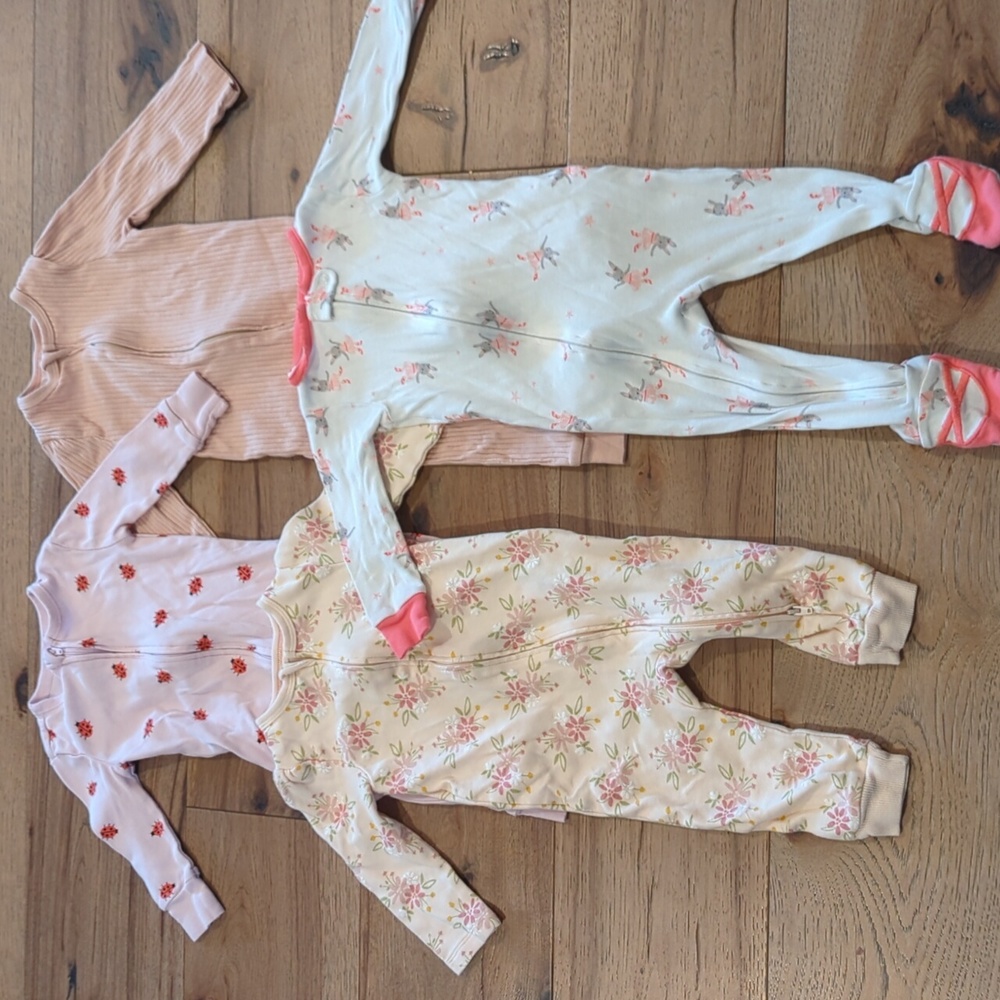 12 Month Girl Old Navy Cloud Island Carter's Sleepers Haul